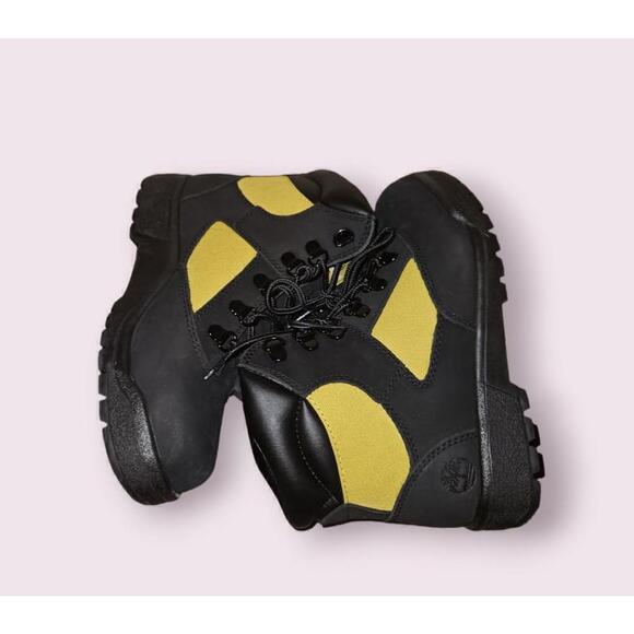 Timberland Field Boots Boys (Size 4) Black Yellow NEW WITHOUT BOX - Picture 10 of 12